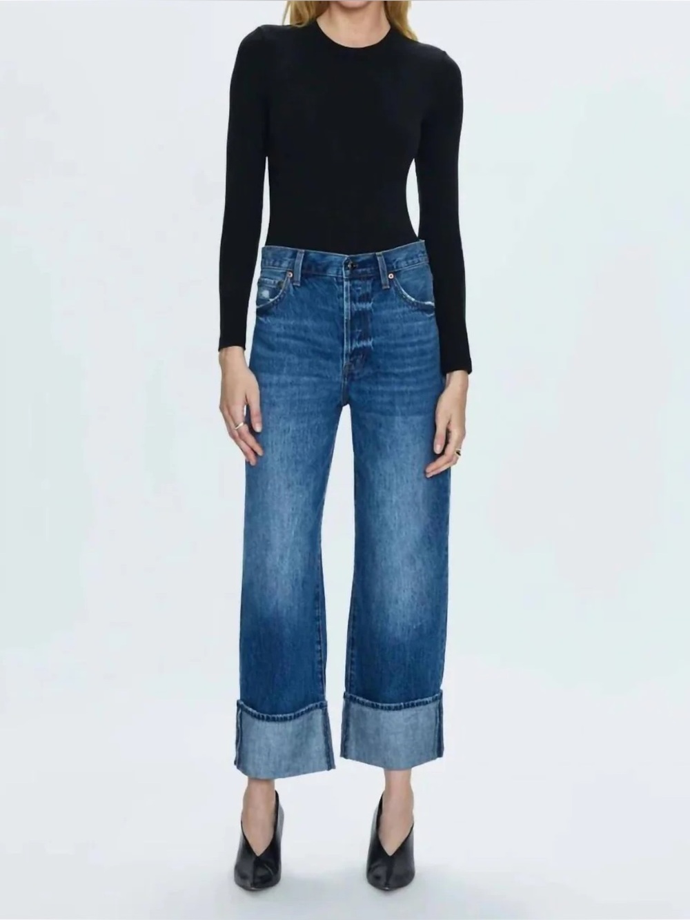 Pistola Ryder Cuff jeans in Fulton wash size 26